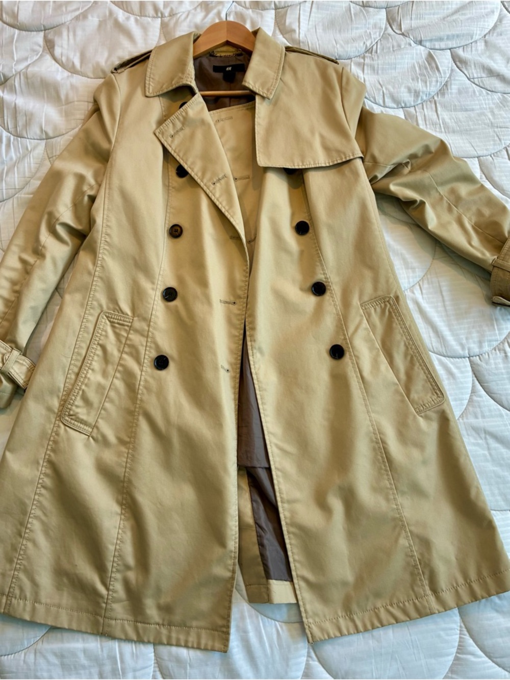 H&M Classic Double-Breasted Trench Coat